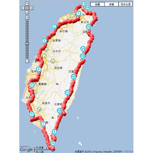 台灣單車環島旅遊行程規劃